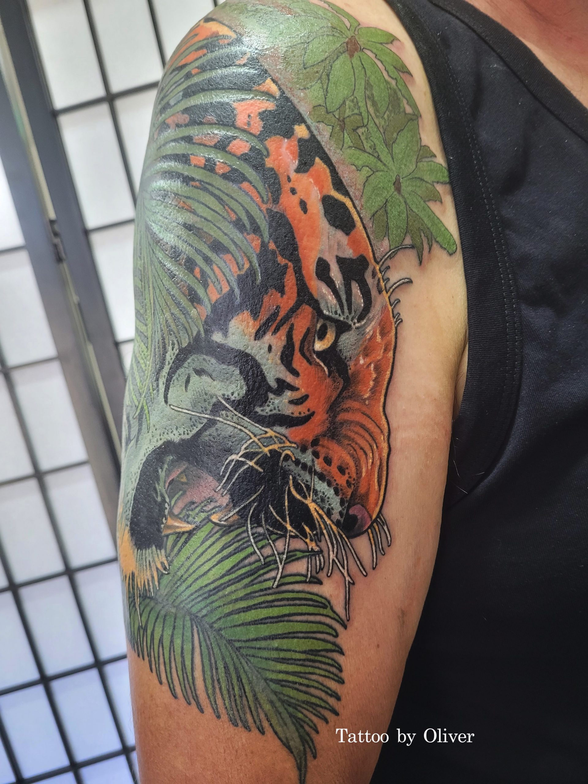 Full Arm Hand Temporary Tattoo For Men, Jungle Birds Flowers Design For  Girls Women, Tattoo Sticker